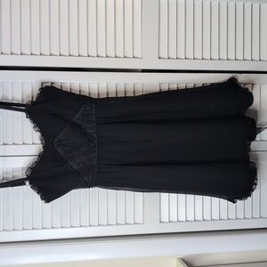 Betsy Johnson Women's Lace Front Strapless Silk Dress Size 8
